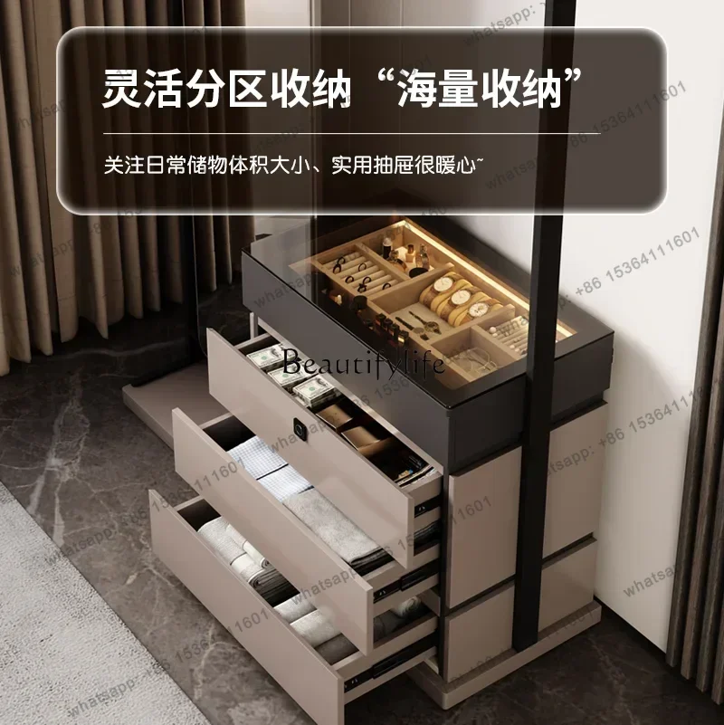 X4 Simple modern chest coat rack integrated master bedroom bedside locker