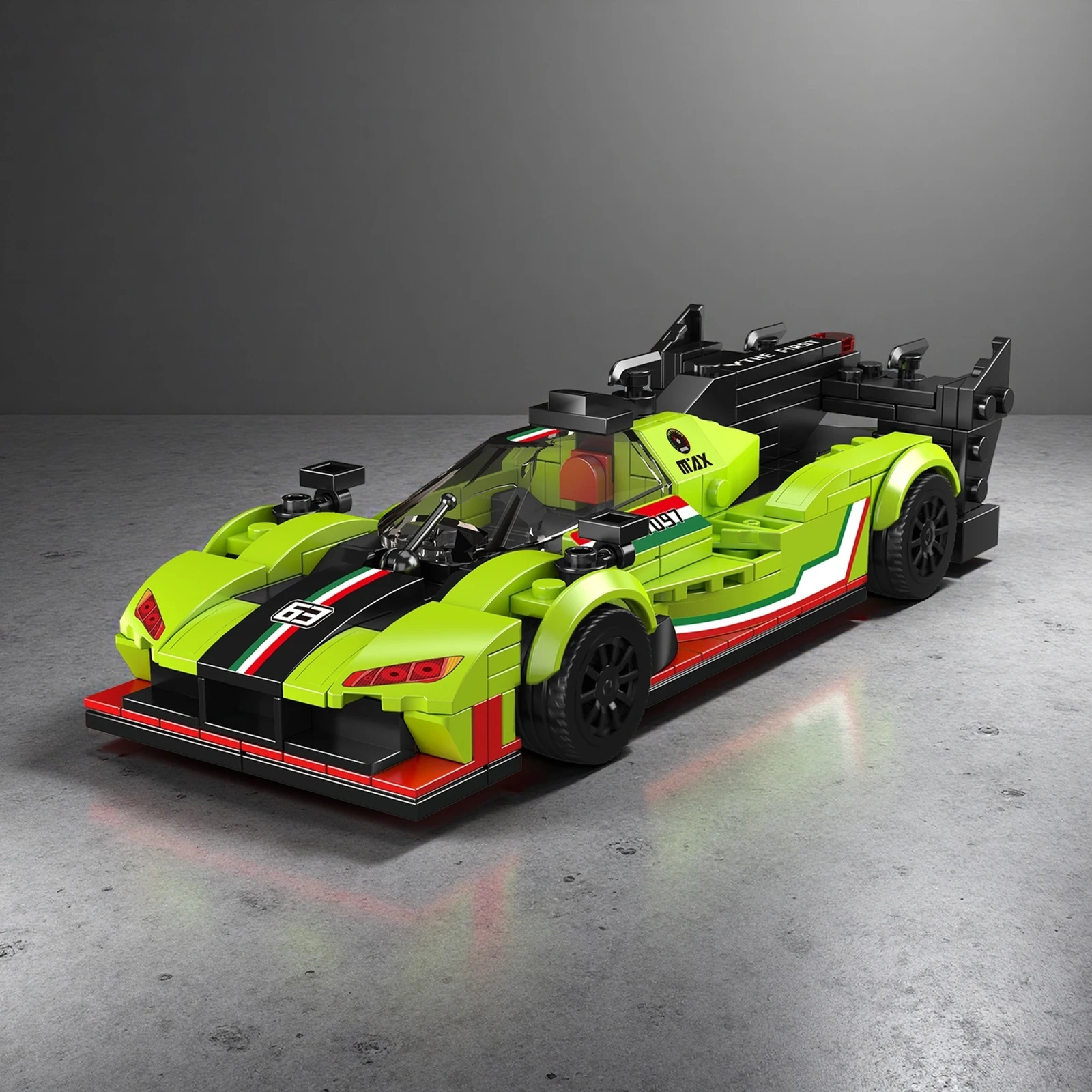 27097 SC63 Supercar 8 modèle de véhicule à goujons 399 pièces blocs de construction briques assemblage modèle jouets pour garçons coffret cadeau de noël