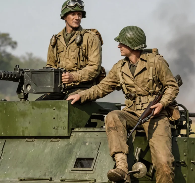 

1/35 Resin model kits（2 soldiers）colorless and self-assembled A-2300