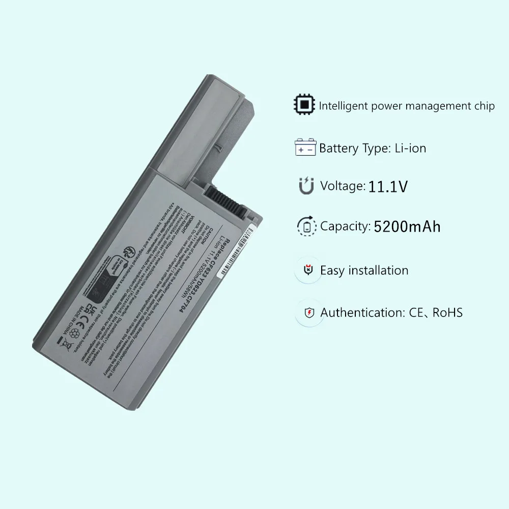 Laptop battery For Dell Latitude D531 D531N D820 D830 Precision M4300 Mobile Workstation DF230 DF249 FF232 GX047 XD736