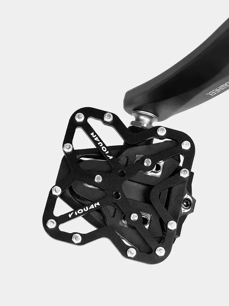 AliExpress NONE Bicycle Lock Tread Conversion Plate Universal Tread to Flat Tread Aluminum Alloy Mountain Bike Road Bike Riding Accessories