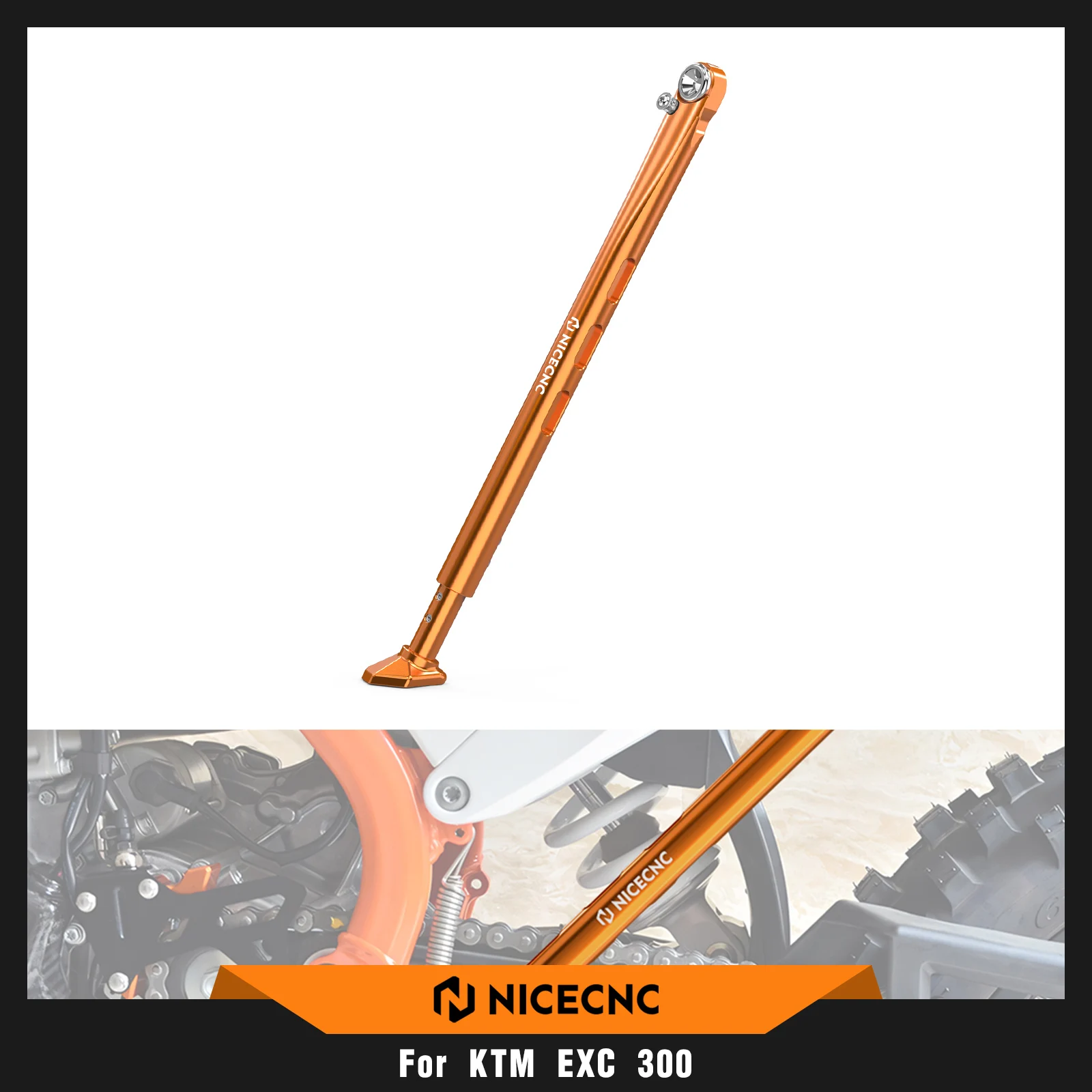 

For KTM EXC 300 EXC 250 EXCF 350 EXC 450 XCW 300 XC XCF XCFW 2008-2023 Adjustable Kickstand Kick Side Stand For Husqvarna TE 300