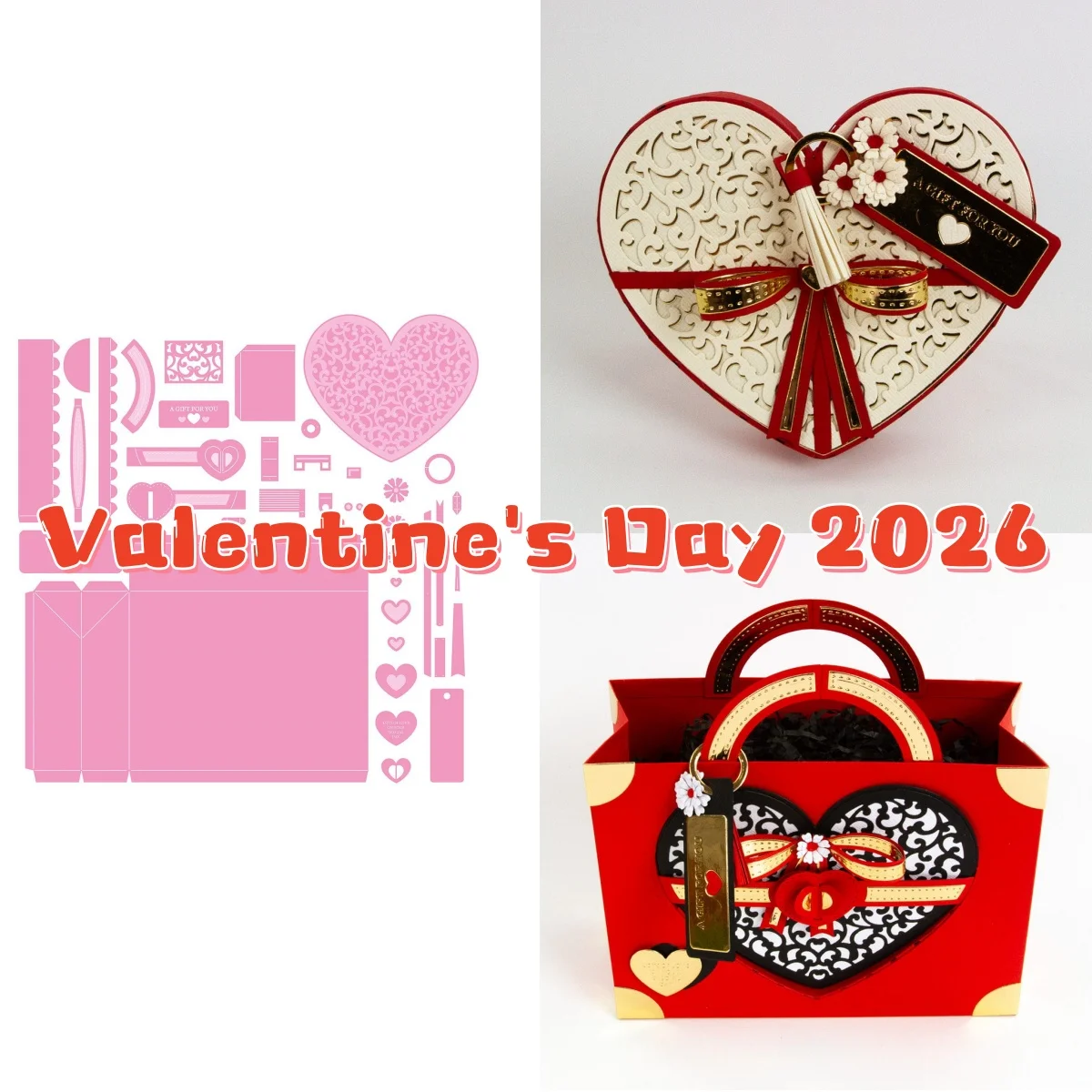 

Valentine's Day 2026 Metal Cutting Dies for DIY Making Card Scrapbook Embossed Paper Album Craft Supplies Template Decoration