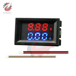 M430 Digital Voltmeter Ammeter Power Meter DC 5-12V 10A 50A 100A Dual LED Display Voltage Current Meter With Connect Wires