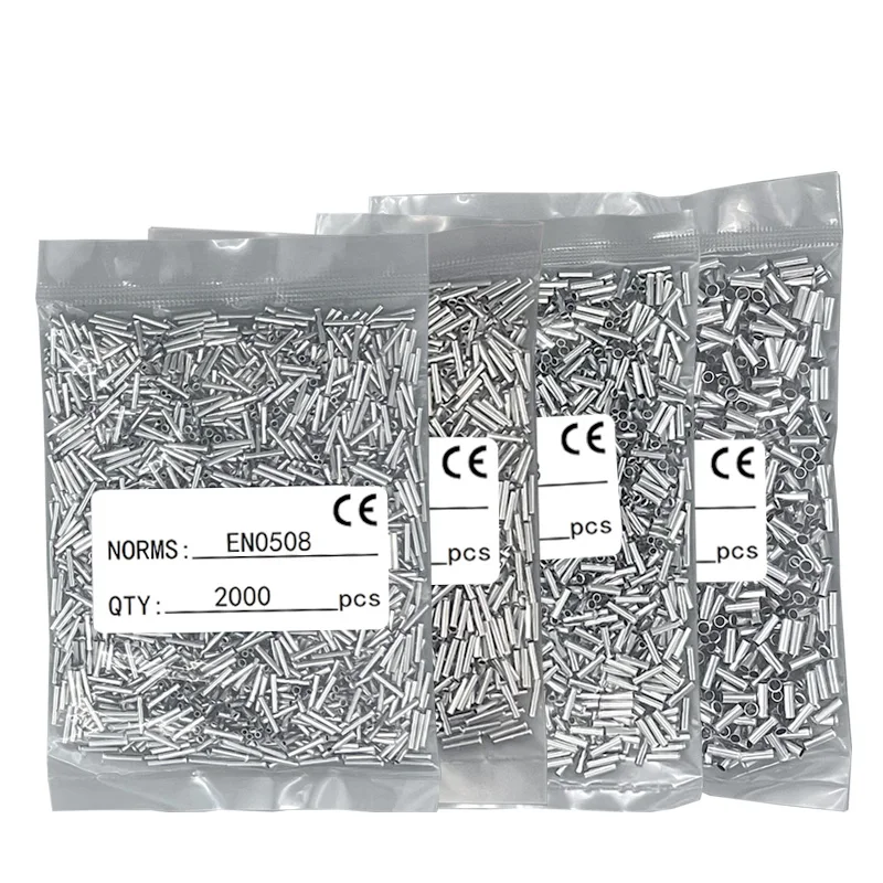 Nicht isoliertes Kabelendklemmen-Set aus reinem Kupfer EN0508 EN1008 EN4009 Nackte Aderendhülsen Crimpklemmen Drahtverbinder – Detail 12