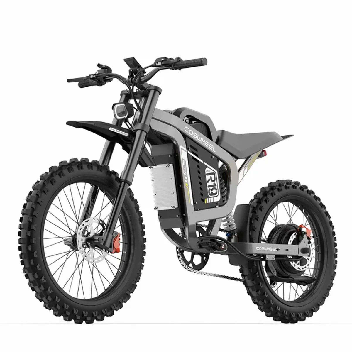 COSWHEEL R19 Elektrische Fiets 6000W 72V 40AH Lithium Batterij Volwassen Mountain Ebike Elektrische Herenfiets Weg E-Bikes