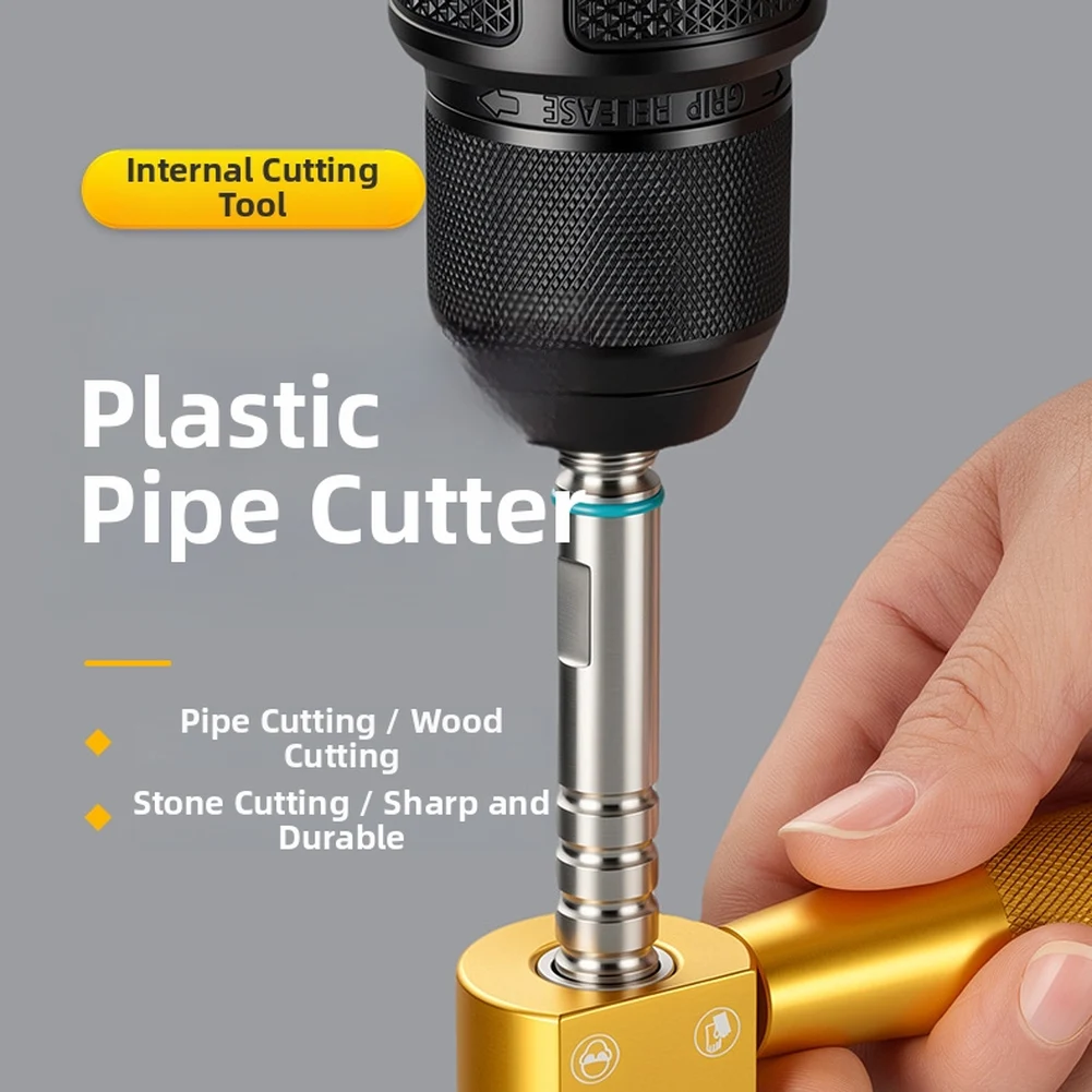 

Adjustable Pipe Inner Wall Cutter for Plumbing with Adjustable Connection Rod and Compact Design for Tight Spaces
