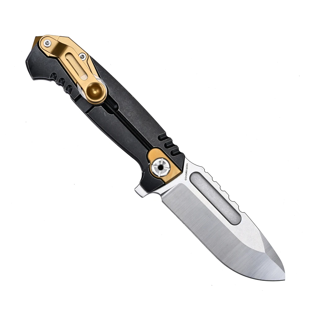 EDC Cutting Tool, High Hardness Blade with Metal Handle, Portable Multipurpose Gear for Outdoor Camping & Daily Use