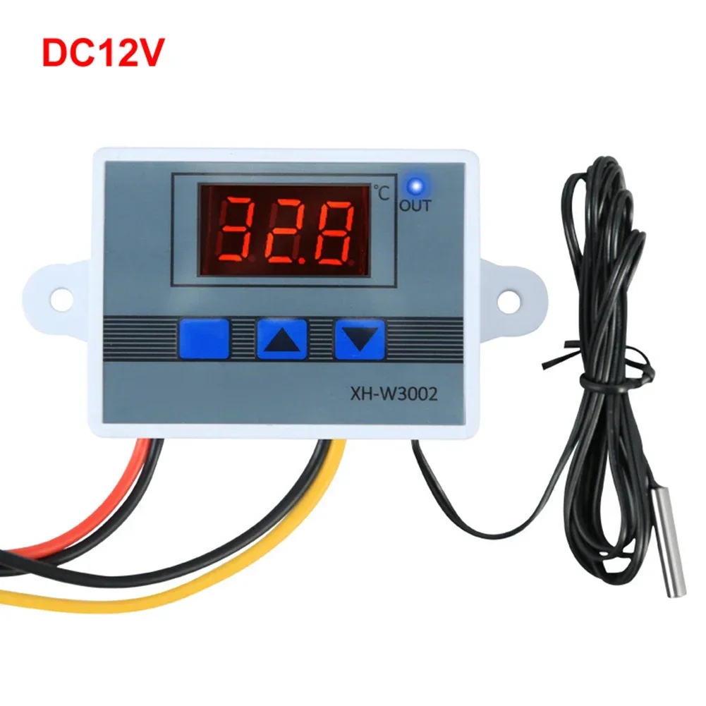 Temperature Controller DC12V DC24V AC220V Digital Display Automatic Intelligent Thermostat Temperature Control Switch