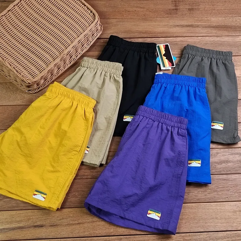 

Outdoor Function Waterproof Qui Dry 7 Inch Sports Fitn orts Men's Beach Pants Straight Leg Casual Summer Faion