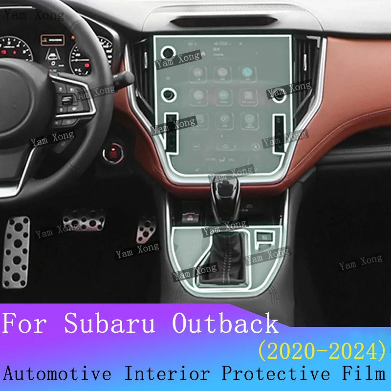 

For Subaru Outback 2020-2024 Full set interior Film Dashboard Transparent TPU Protective Film GPS Navigation screen Anti-Scratch
