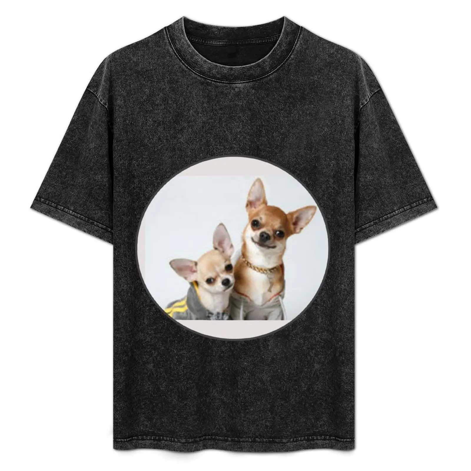 

Two Cute Chihuahuas Photography Photo T-Shirt graphic tee shirt affliction shirts men graphic t shirts