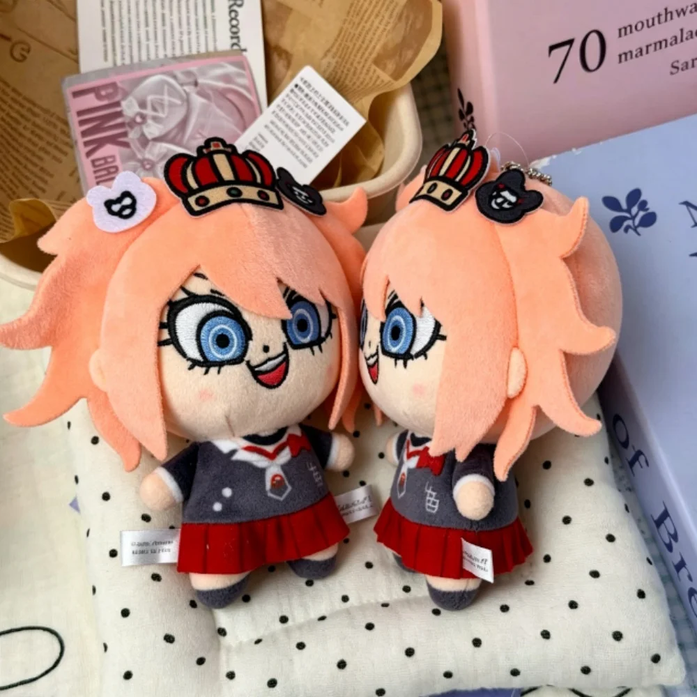 

In Stock 10CM Danganronpa plush toy keychain anime Enoshima Junko Kirigiri Kyoko Naegi Makoto Nanami Chiaki Cosplay Stuffed doll