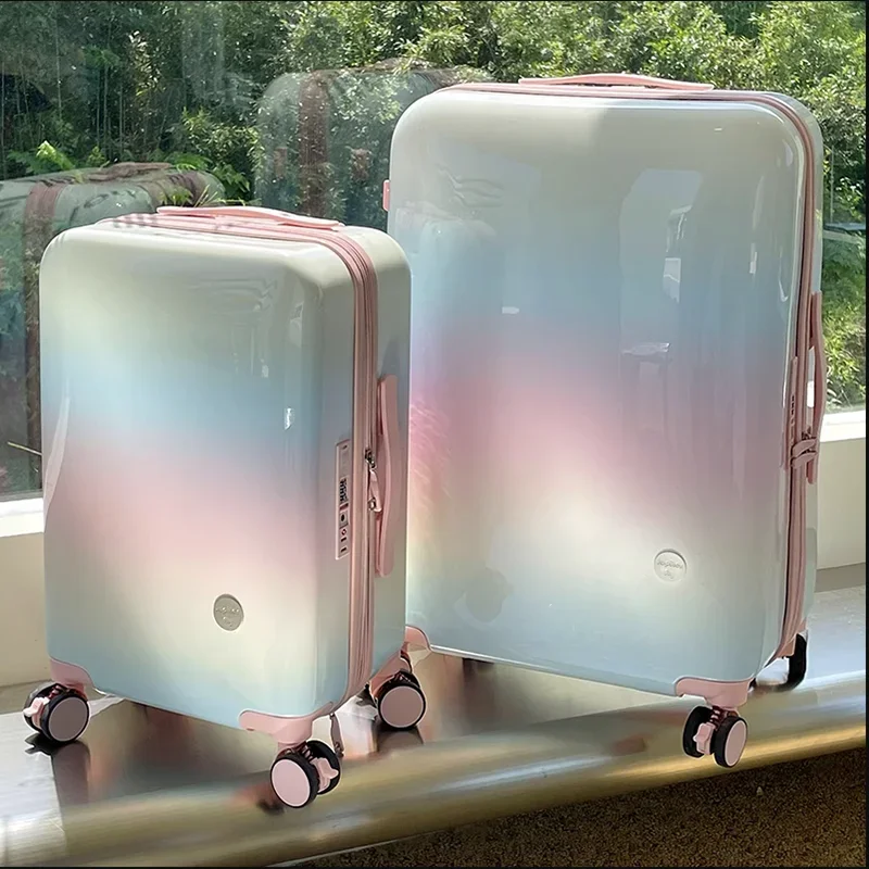 

High Appearance Pull Bar Luggage Female 20 "boarding Box Small Lightweight Multi-functional 28" Large Capacity Suitcase