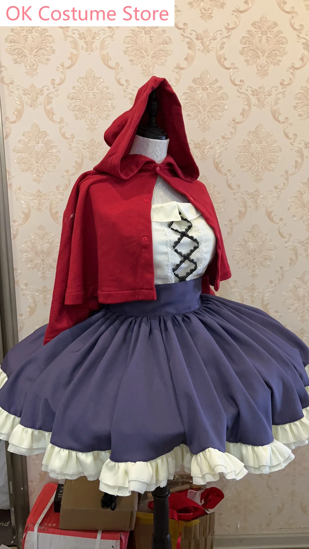 Little Red Riding Hood Cos Customize Cosplay Costume Cos Game Anime Party Uniform Hallowen Play Role Clothes Clothing