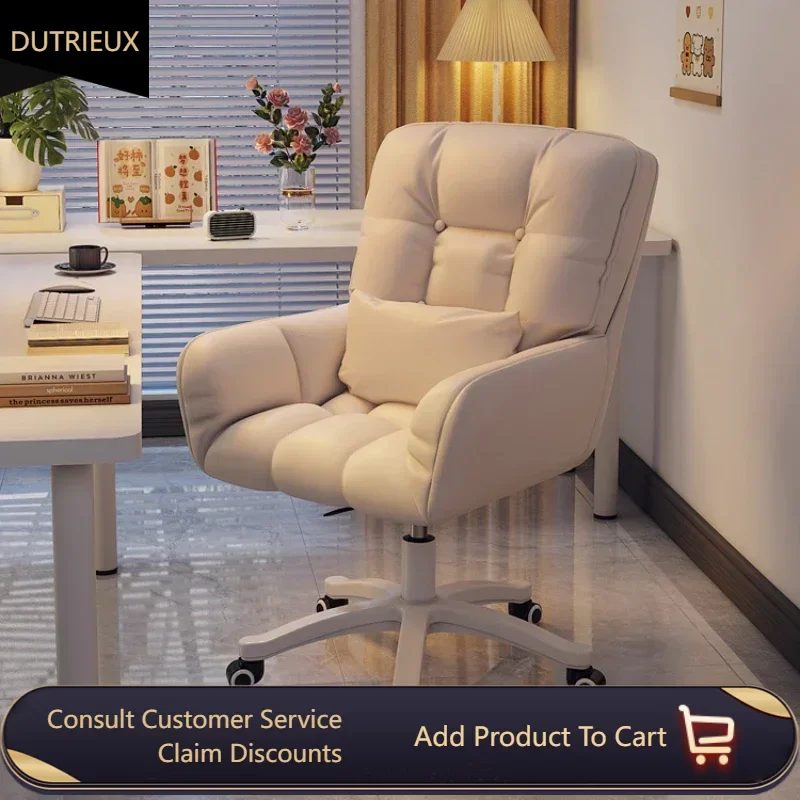 

Floor Executive Chair Armrest Luxairy Wheels Comfy Living Room Chairs Swivel Designer Luxury Fauteuil De Bureau Office Furniture