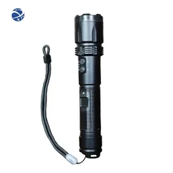 Wholesale high lumen handheld electric shock self defense flashlight led recharge tactical flashlight