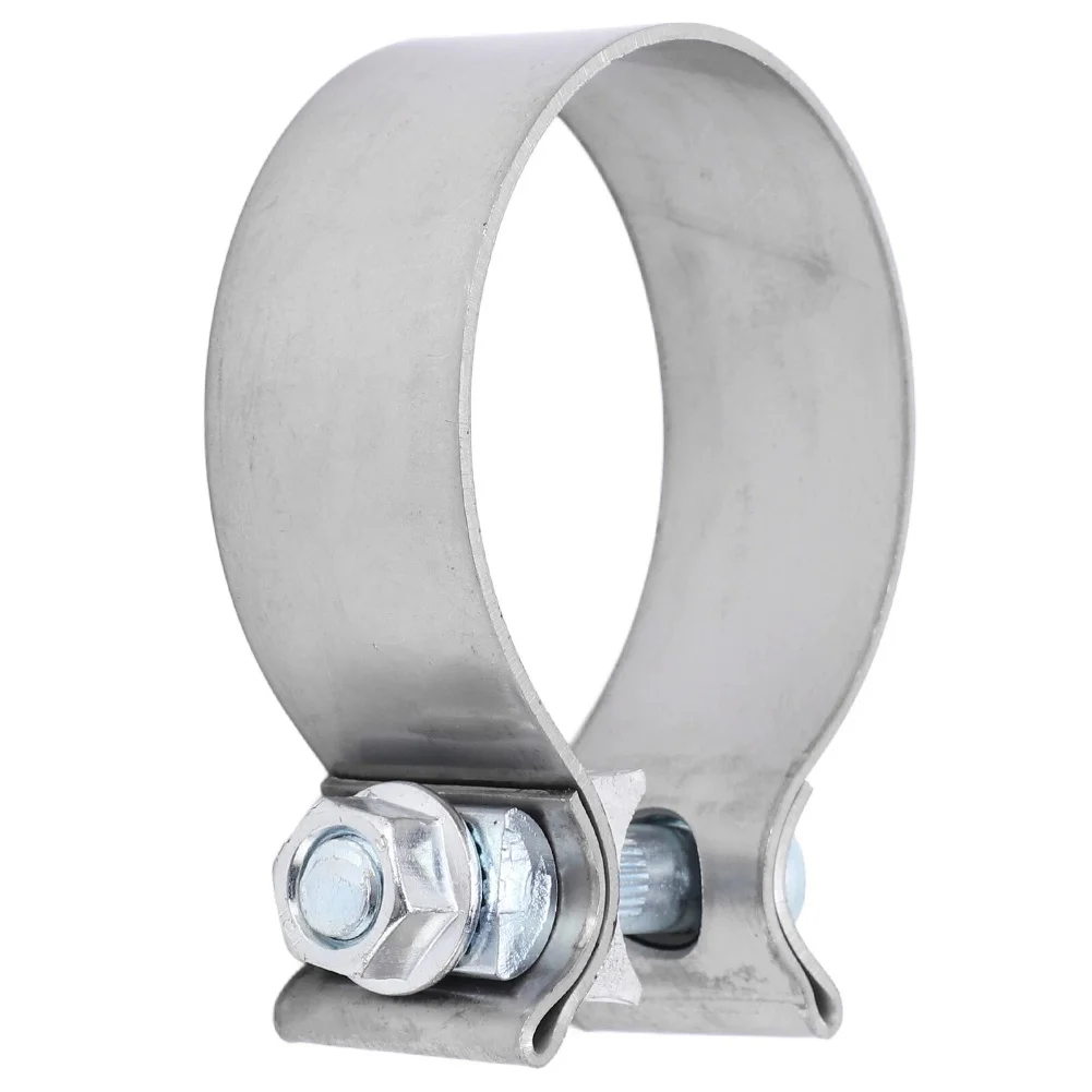 

Серебристый соединитель для выхлопной трубы автомобиля, простой в установке, высоконадежный, для ремонта выхлопных систем