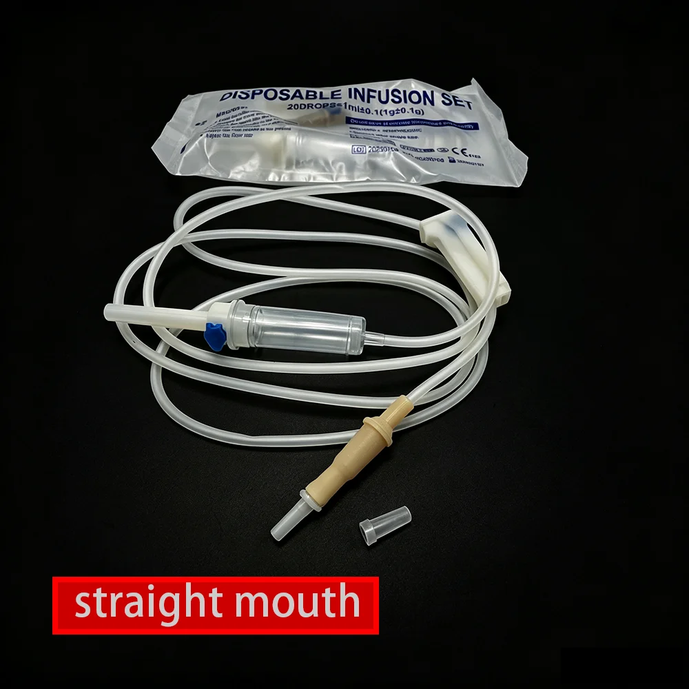 

disposable animal infusion set, straight mouth, pet infusion hose, animal drip, extended infusion tube