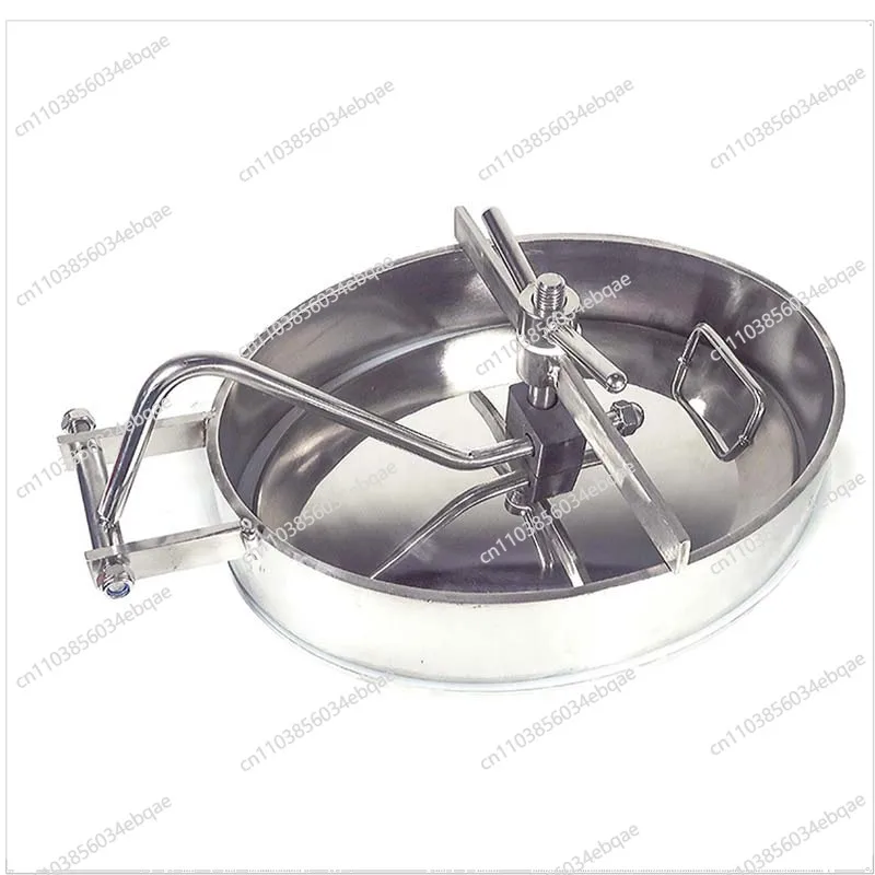 304/316 stainless steel inner opening oval manhole cover sanitary normal pressure manhole pressure tank cover quick opening