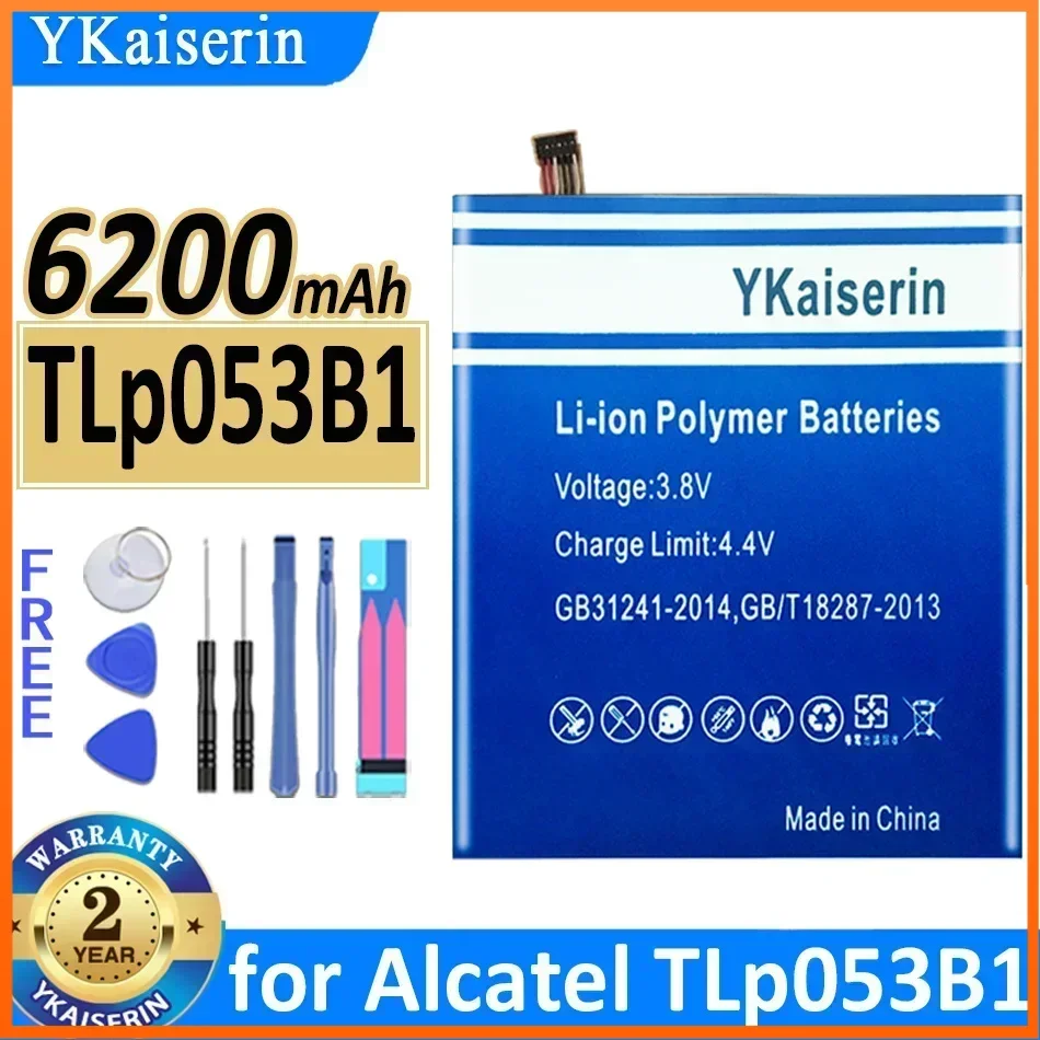 YKaiserin 6200mAh Replacement Battery for Alcatel TLp053B1 Laptop Batteries Bateria Warranty 2 Years  Free Tools Track NO