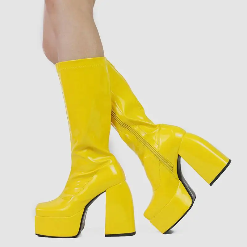 Girseaby 2026 New Classic Shoes Knee Boots Autumn Boots High Heel