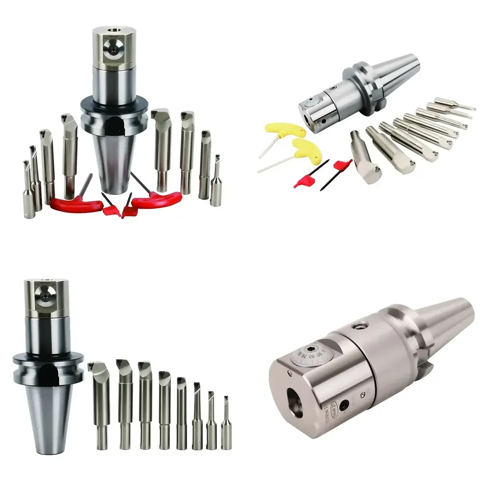 Ounuowei Boring Range 8-50mm BT30 BT40 BT50 NBJ16 Micro Boring Head Set Boring Bars Milling Machine 40Cr HRC48-50