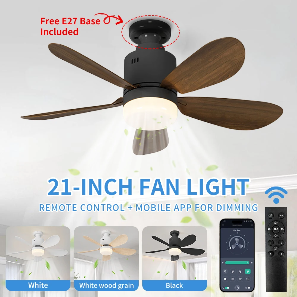 21“ E27 Ceiling Fan… - image