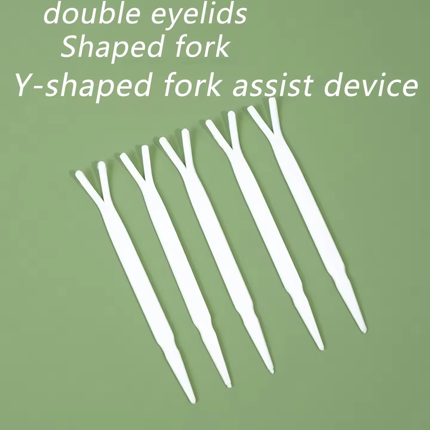 Disposable Double Eyelid สติกเกอร์เสริมเครื่องมือคลิปพลาสติกแหนบ Stereotype Y ส้อมเครื่องสําอางค์เครื่องมือความงาม