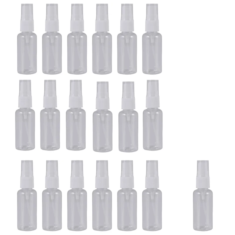 AY03-36Pcs 30Ml/1Oz Mini Fine Mist Spray Bottles Refillable Bottles Small Empty Clear Plastic Travel Size Bottles
