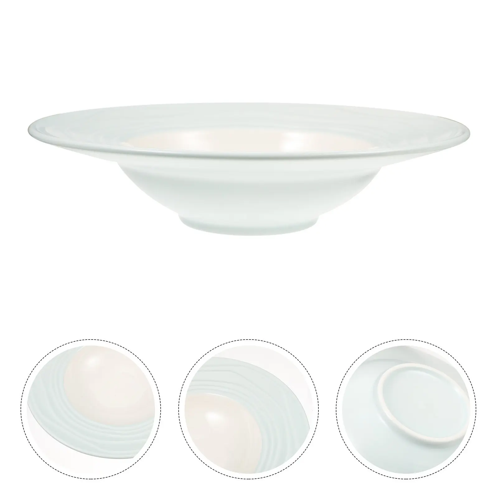 

Тарелка для пасты в европейском стиле с широким ободком, удобная керамическая суповая миска для сервировки, тарелка-шляпа