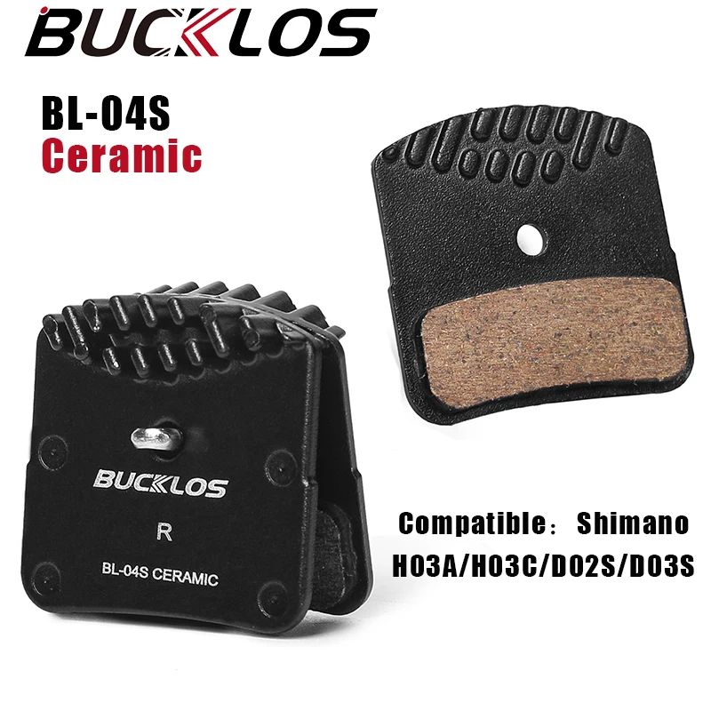 BUCKLOS Bicycle Brake Pads Durable Ceramic Road Mountain Bike Brake Pad Heat Dissaipation Mtb Brakes Pad Fit H03A H03C D02S D03S