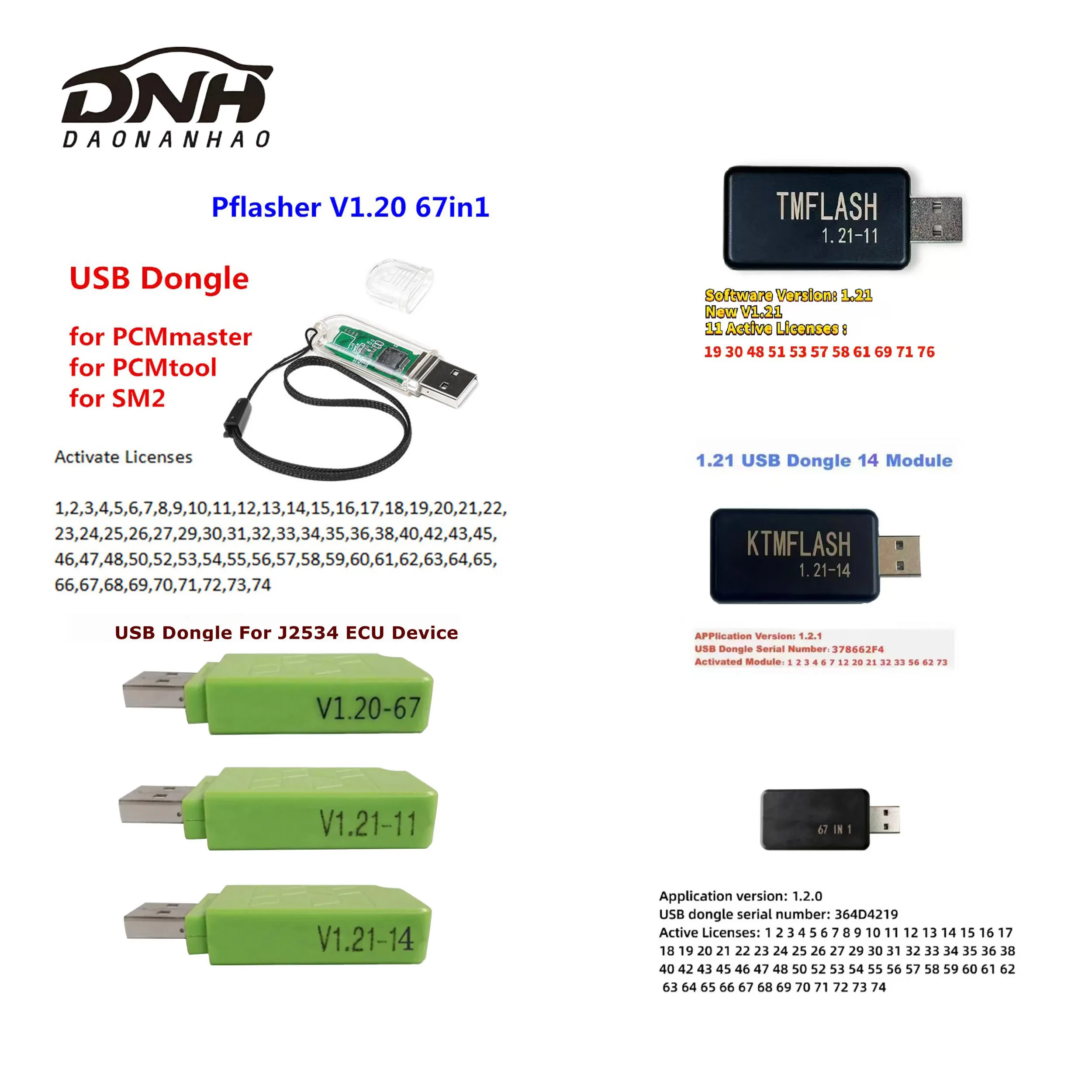 SM2 PRO J2534 USB Dongle V1.20 67in1 V1.21 69 Modules ECU Programmer for PCMmaster PCMFlash EEPROM Chip Tuning Tool