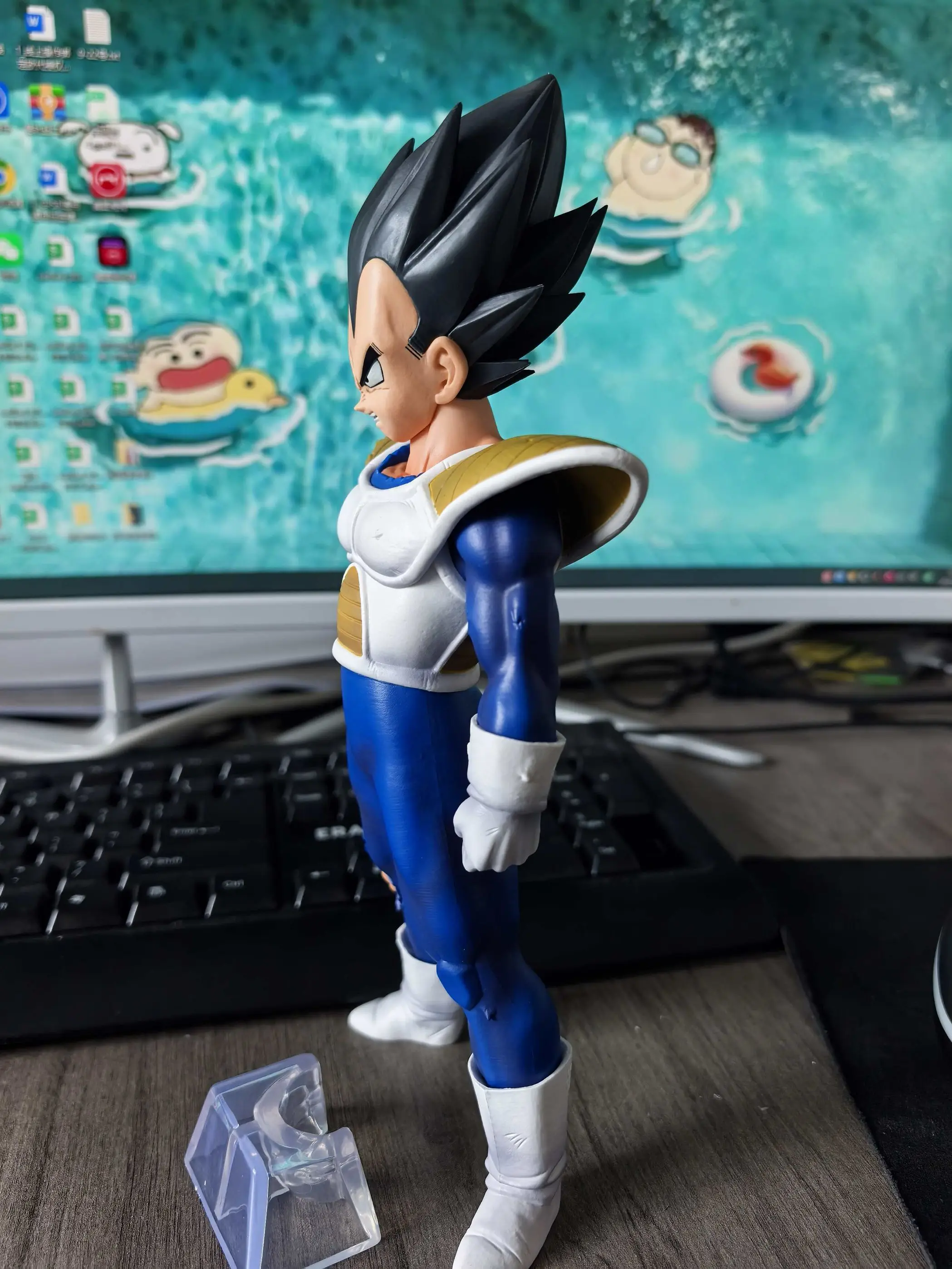 Figuras de acción de Dragon Ball Z de 23cm, figuras de acción de Vegeta bonitas, estatua de muñeca, modelo de colección, juguete personalizado para niños, cumpleaños
