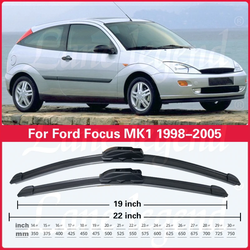 For Ford Focus MK1 1998 - 2005 Wiper Front Wiper Blades Windshield Windscreen Clean Window Car Rain Brushes 2003 2004 22\