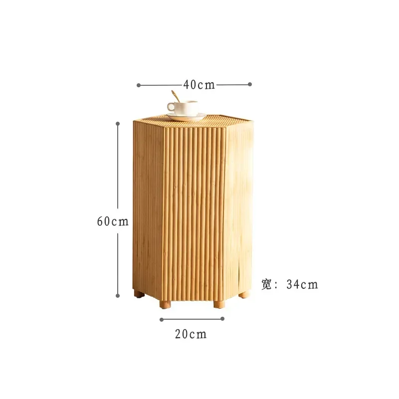 Pastoral Countryside Simple Coffee Table Living Room Rattan Weaving Sofa Bed Side Table Center Tables Decorative Furniture
