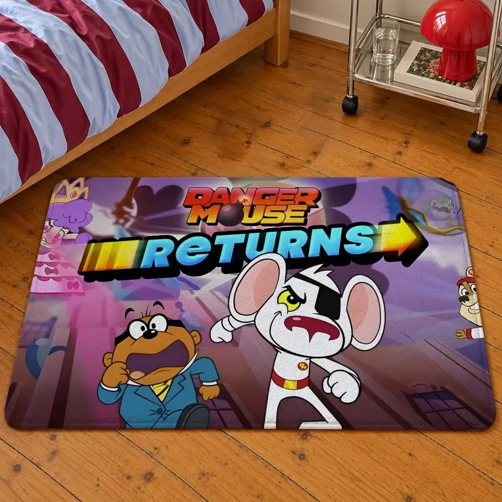 Series Danger Mouse Penfold Greenback Floor Mat Soft Flannel Entrance Doormat Non-Slip Washable Rug For Bedroom Home Decor