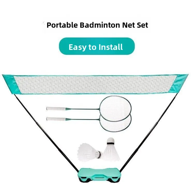 

Portable Indoor Outdoor Badminton Net Stand Foldable Volleyball Home Set ABEYINUOR Sports Fitness Fans Supplies