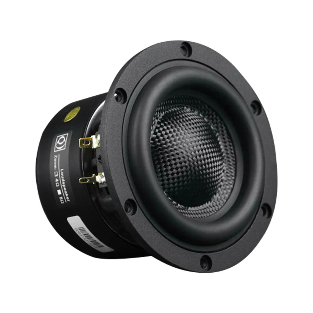 Top 1Pcs 4 Inch Subwoofer Speaker HiFi Home Theater Glass Fiber Cone Audio Speaker 4 8 Ohm 80W Loudspeaker