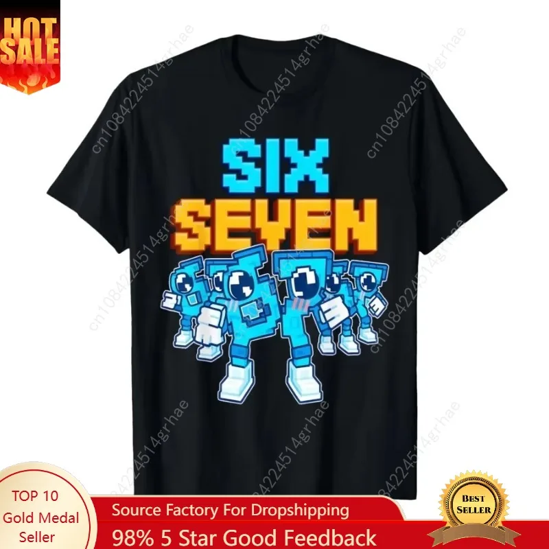 

67 Six Seven Funny Italian Brainrot Gaming Meme T-shirt Men Women Oversized Y2k Short Sleeve Street Hip Hop Streetwear Clothing
