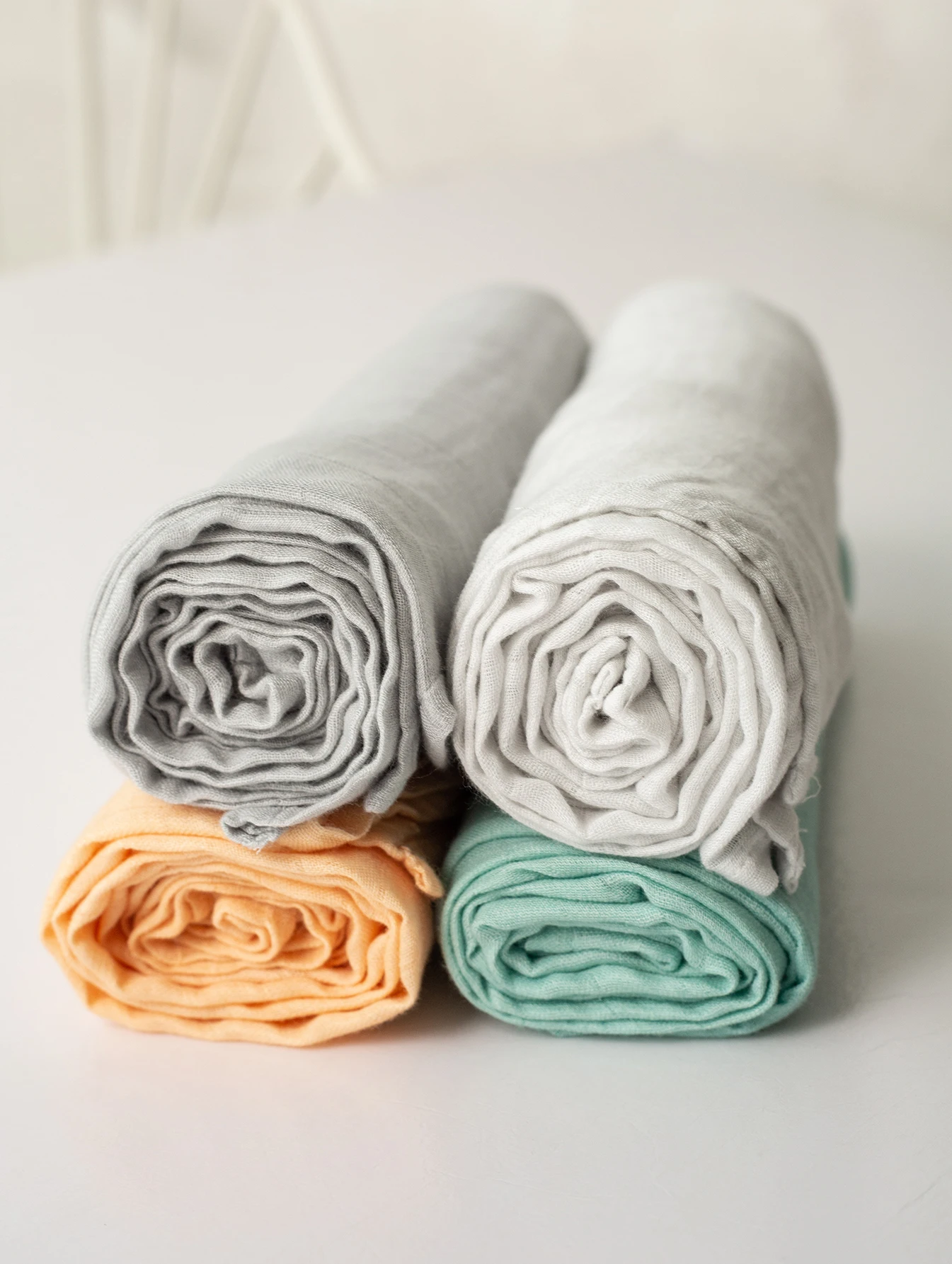 Solid Color Bamboo Cotton Muslin Swaddle Blankets High Quality 120*120cm Newborn Baby Bath Towel Wrap Baby Items Mother Kids