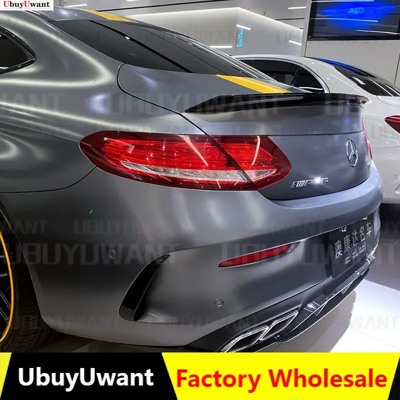 

Задний спойлер из углеродного волокна для Mercedes C Class C180 C200 W205 Coupe 2 двери спойлер 2014-2020
