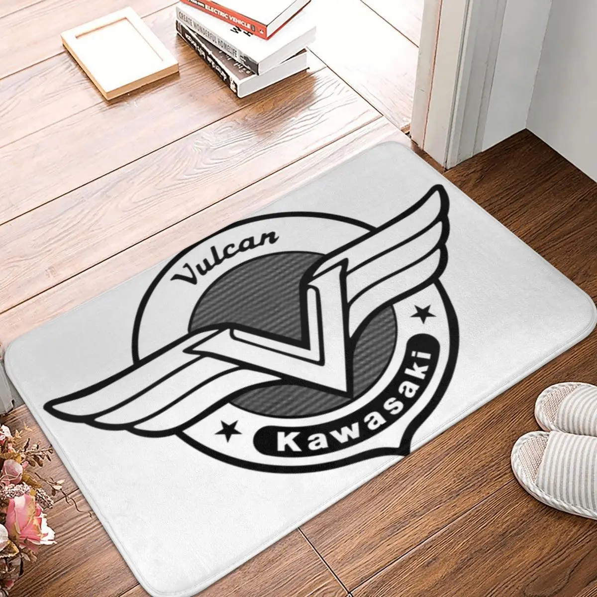 Vulcan Motorcycle Modren Non-slip Doormat Floor Mat Antiwear Carpet Rug for Kitchen Entrance Home Bedroom Footpad Mats