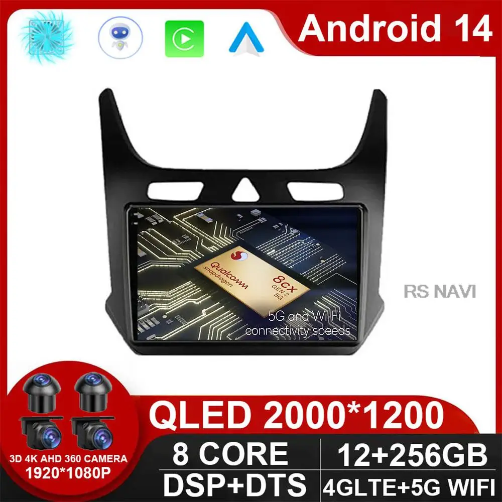 

Android 14 Car Radio for Chevrolet Cobalt 2 2011 - 2018 Multimedia Video Player 2Din 4G Carplay Stereo GPS DVD Head Unit NO DVD