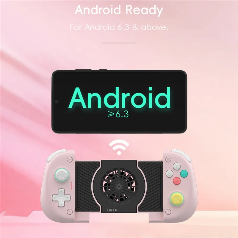 AT82-X3 For Switch/OLED Bluetooth Wireless Controller With Dual Hall Joystick Cooling Fan For PUBG Mobile For Android/IOS PC