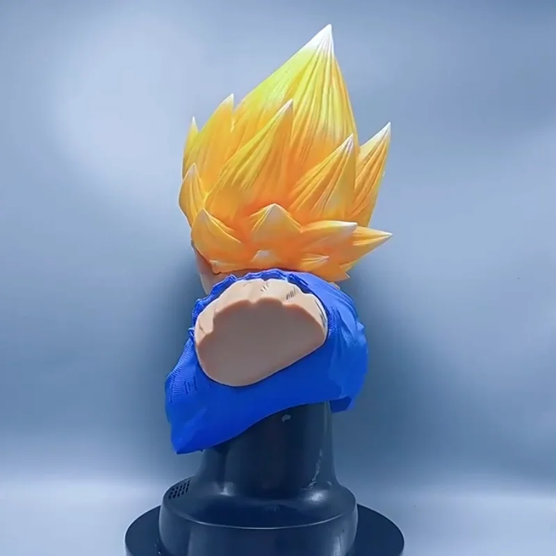 36.5cm Dragon Ball Demonize Vegeta Popiersie Figurka Anime Model Statuetka Chłopiec Kolekcja Dekoracja Pulpitu Ozdoba Z Dźwiękiem Zabawka Prezent