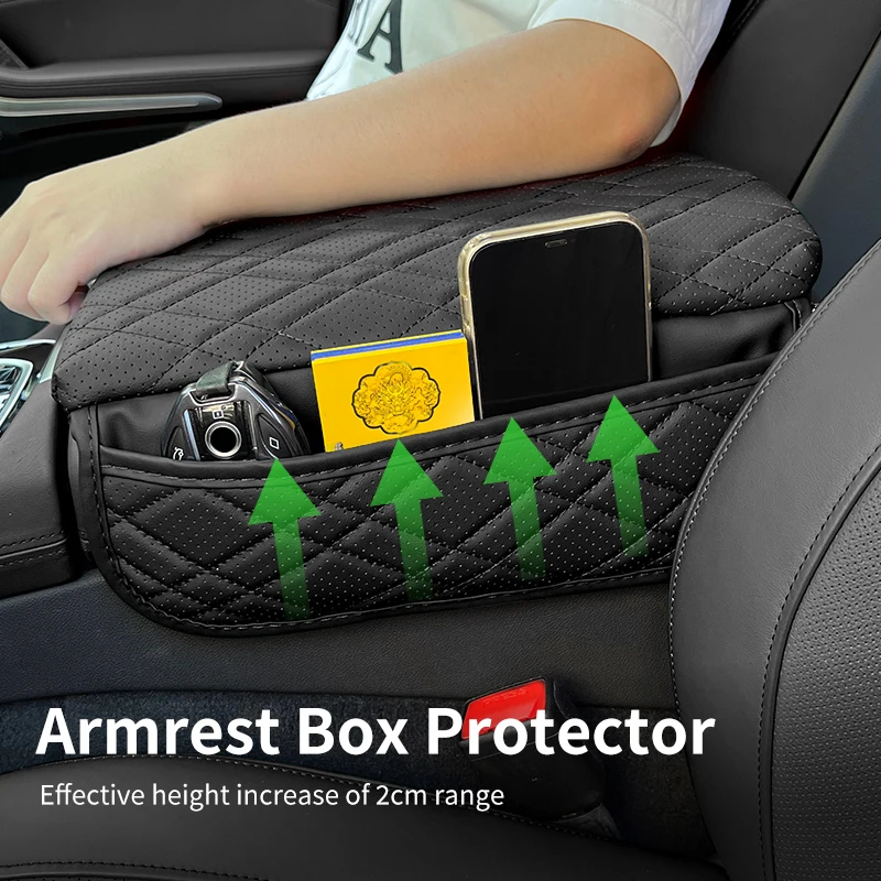 For BMW G30 G32 6GT F10 G05 G06 G07 G11 G12 X5 G05 X6 G06 X7 G07 Car Center Console Armrest Protector Cover Pad With Storage Bag