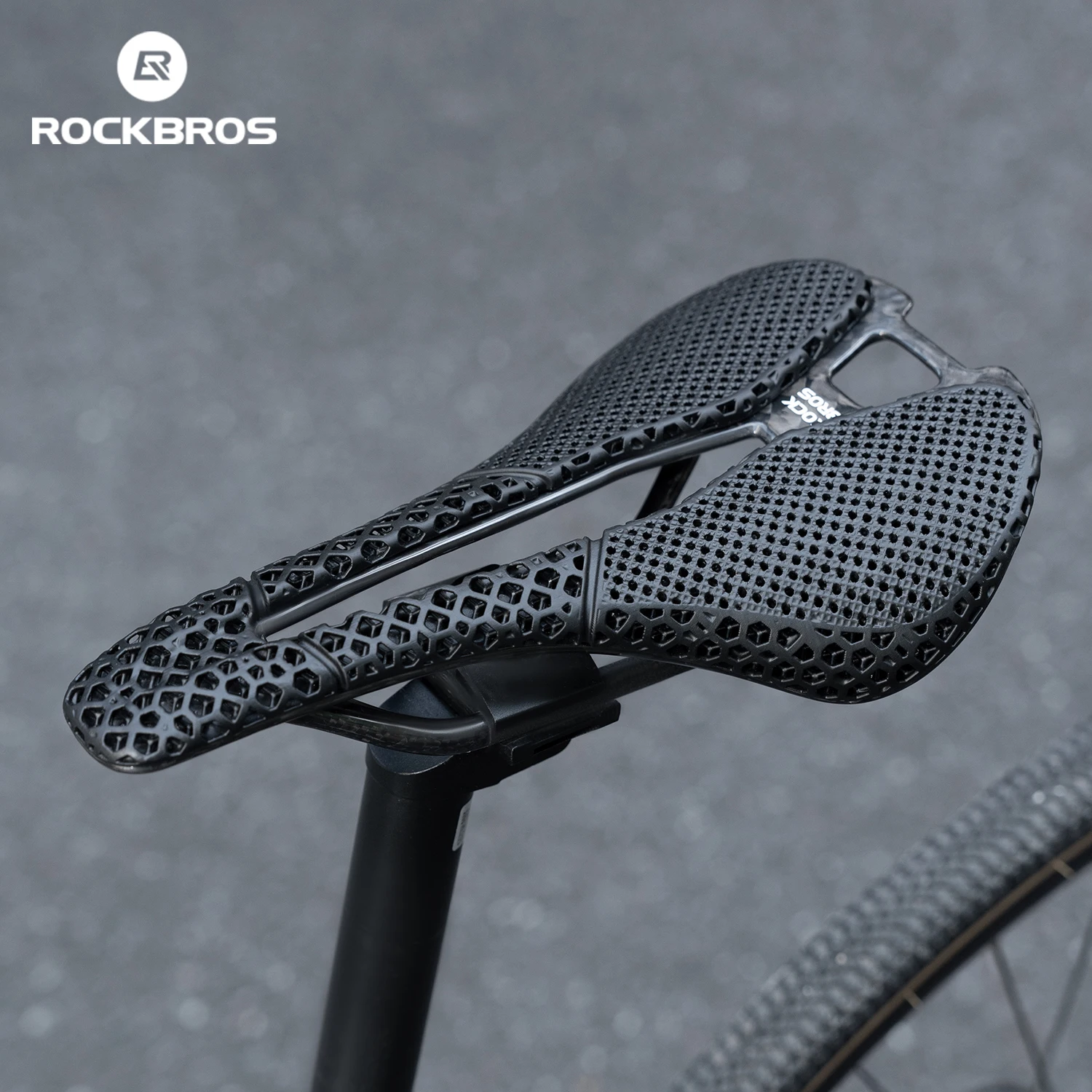 

ROCKBROS Bike Saddle 12K Carbon Fiber Ultralight Breathable Bicycle Seat Hollow Shock Absorb Elastic Support Cycling Seat