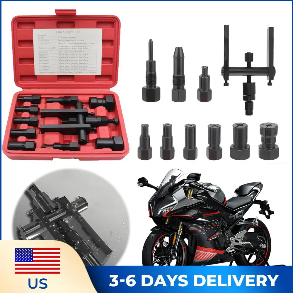 

1 Set Utility Bearing Puller Motorcycle Bearing Removal Tool Internal Bearing Puller Kit Motorcycle Internal Bearing Puller Set