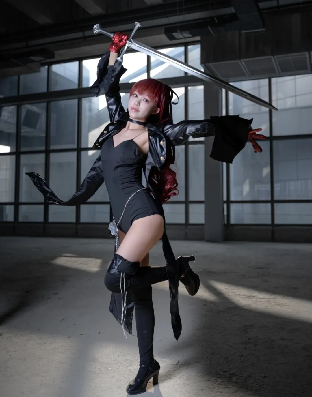 Game Royal Kasumi Yoshizawa Cosplay Costume P5R VIOLET Sumire Yoshizawa Jumpsuits PU Coat Woman Sexy Halloween Party Suits view 2